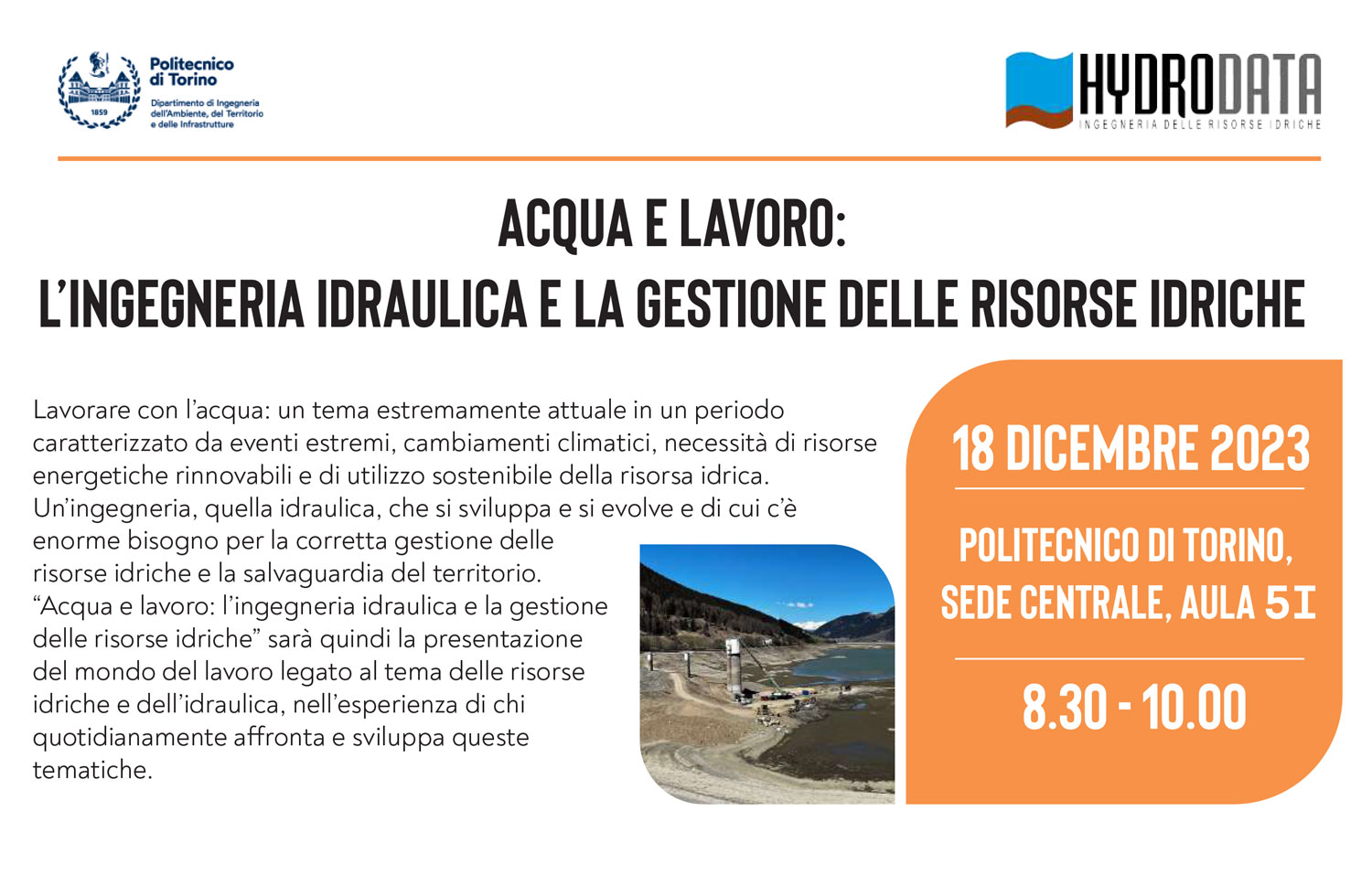 Acqua e lavoro: ingegneria idraulica e la gestione delle risorse idriche