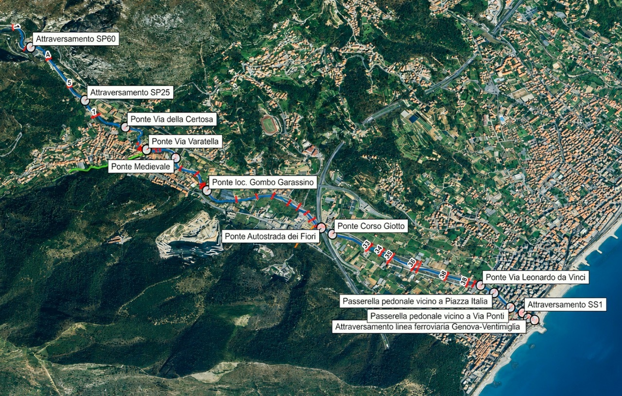 Mappe di pericolosità aggiornate per il Torrente Varatella: lo studio idraulico per il PGRA della Regione Liguria